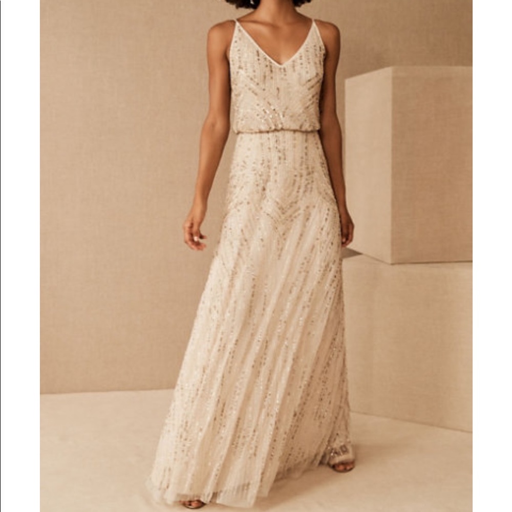 BHLDN Fidelia Beaded Maxi Dress